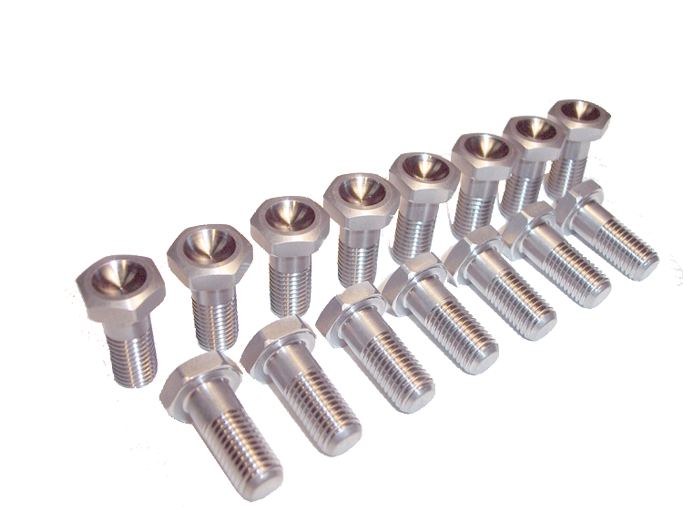 Titanium Mini Sprint Wheel Center Bolt Kit