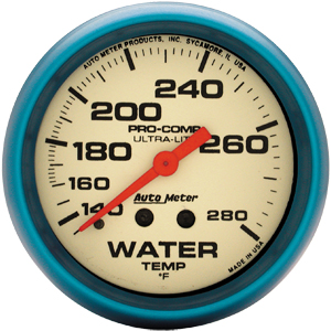 AutoMeter Ultra-Night Water Temp Gauge