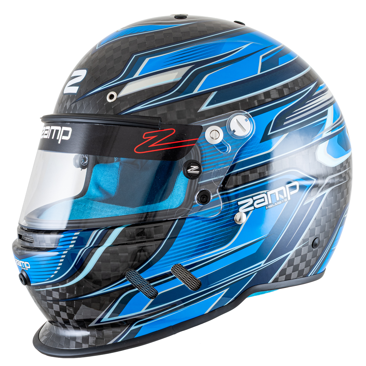 ZAMP RZ-67D Carbon Graffic Helmet Blue SA2025