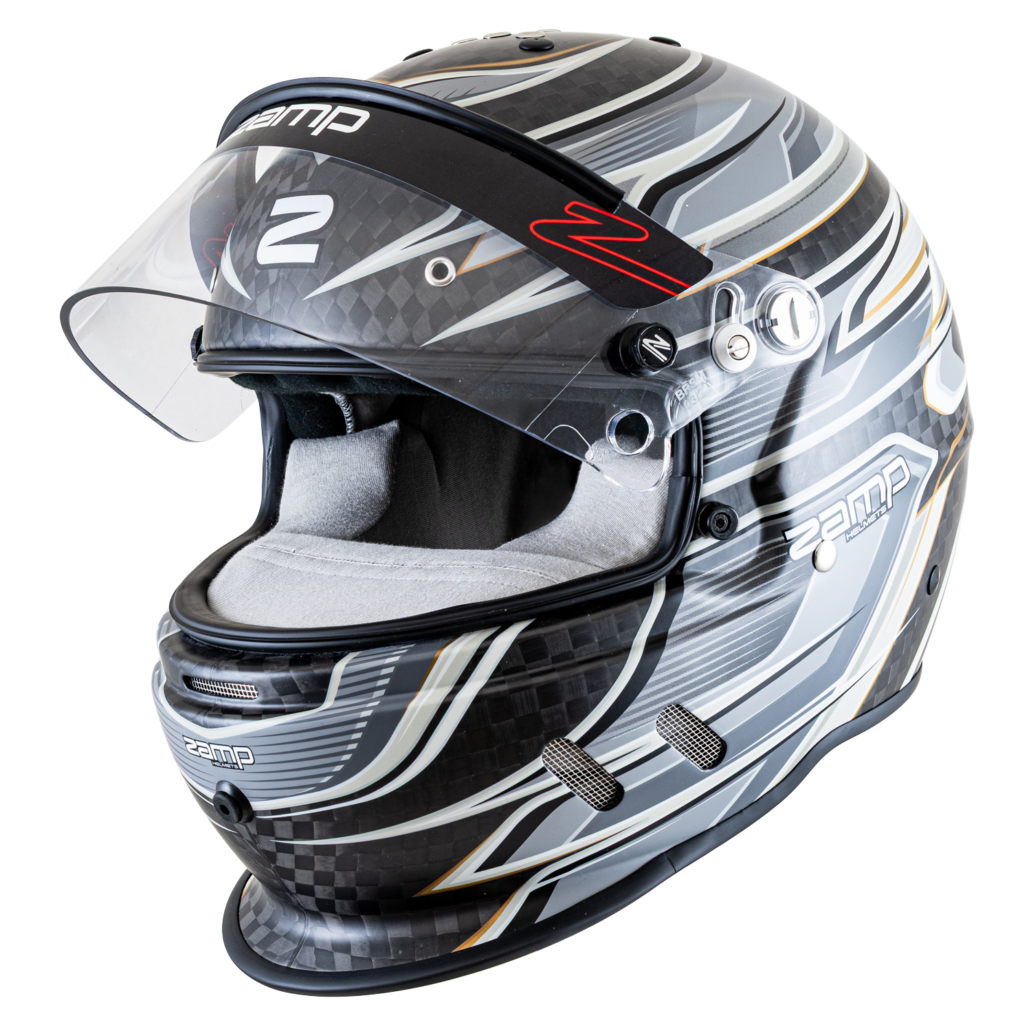 ZAMP RZ-67D Carbon Graffic Helmet GRAY SA2025