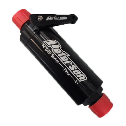 Peterson Black Fuel Filter w/ Shutoff