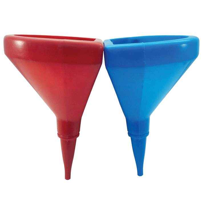 Scribner D-Shaped Fuel Funnel RED