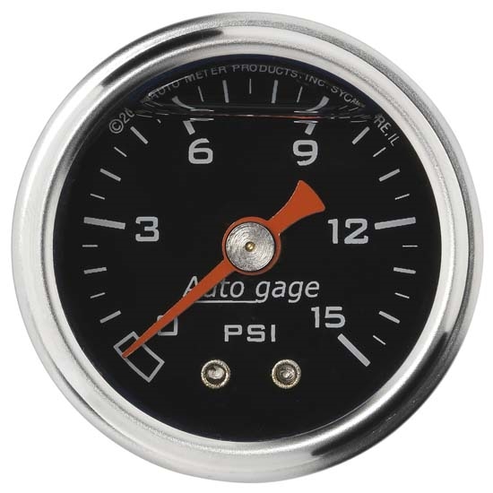 Auto Meter Fuel Pressure Gauge 0-15lbs.