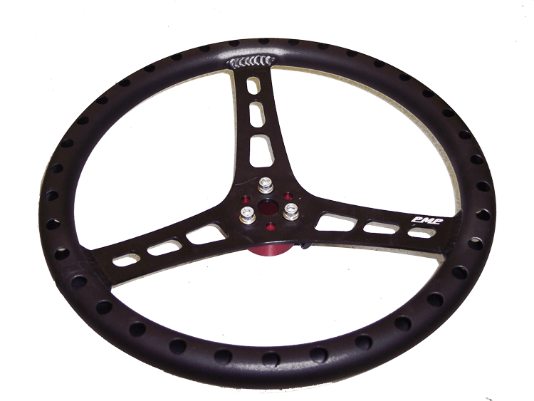 JOES Dished Steering Wheel-Black